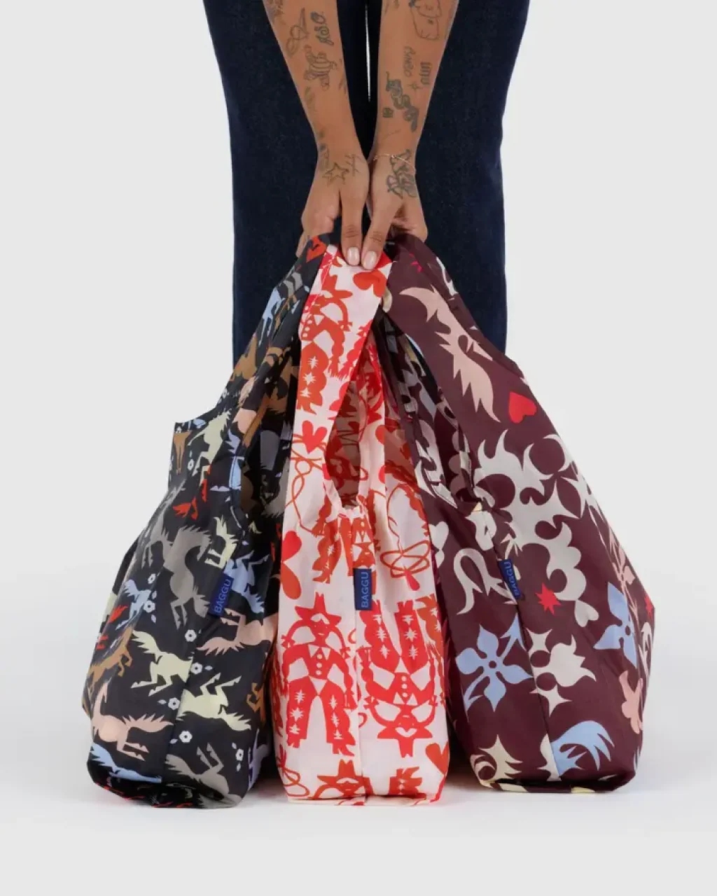 Baggu Standard Reusable Bag - Set of Three - Image 28
