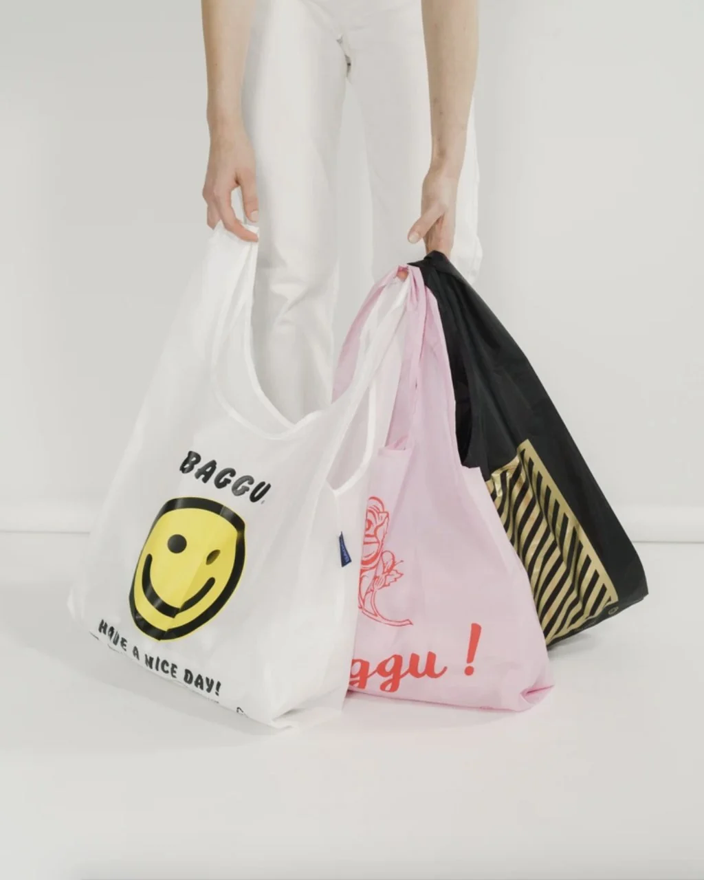 Baggu Standard Reusable Bag - Set of Three - Image 3