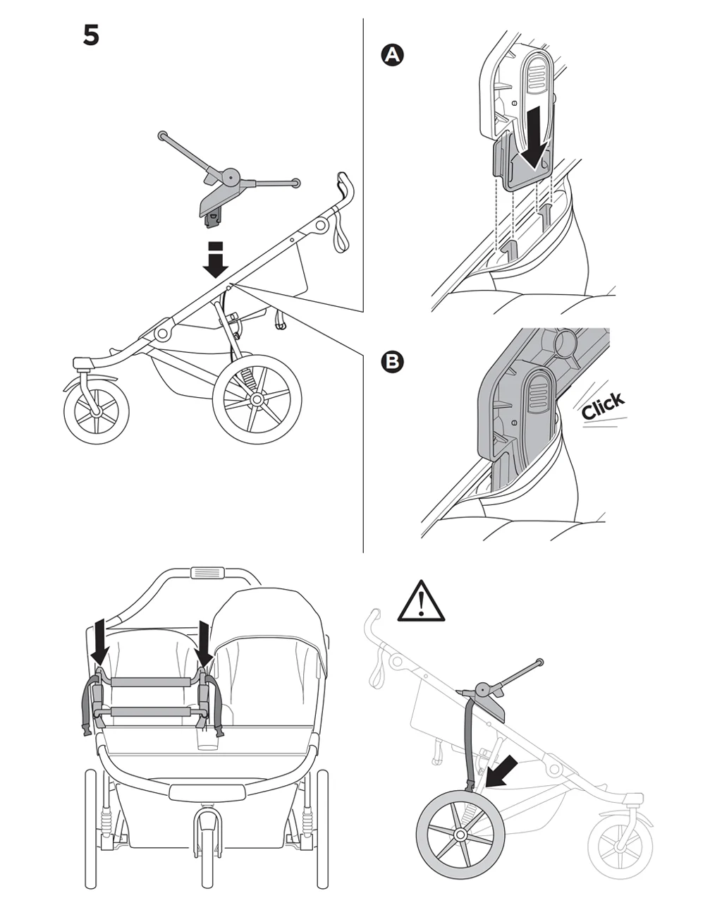 Thule Urban Glide 3 Double Car Seat Adapter Universal - Image 7