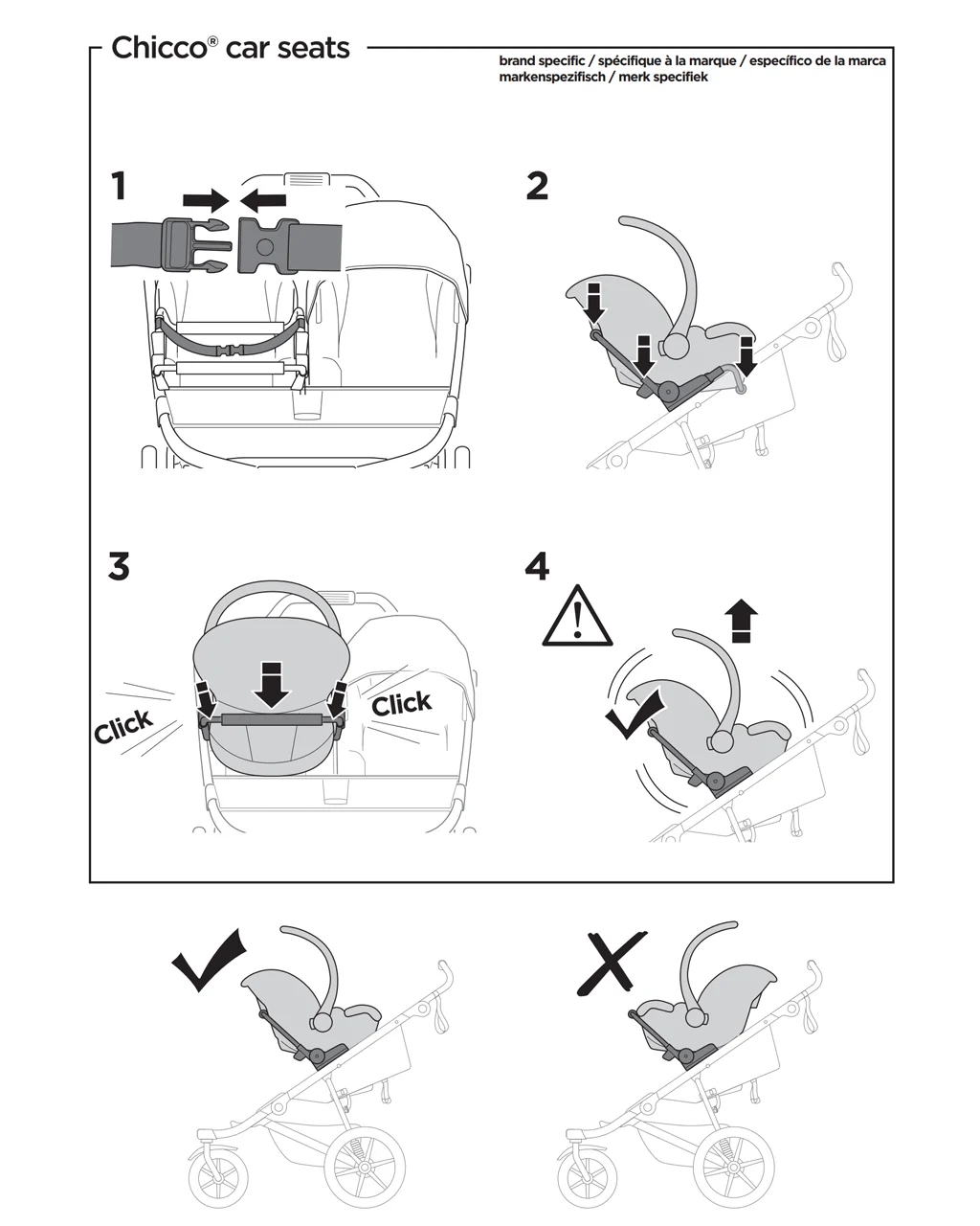 Thule Urban Glide 3 Double Car Seat Adapter Universal - Image 9