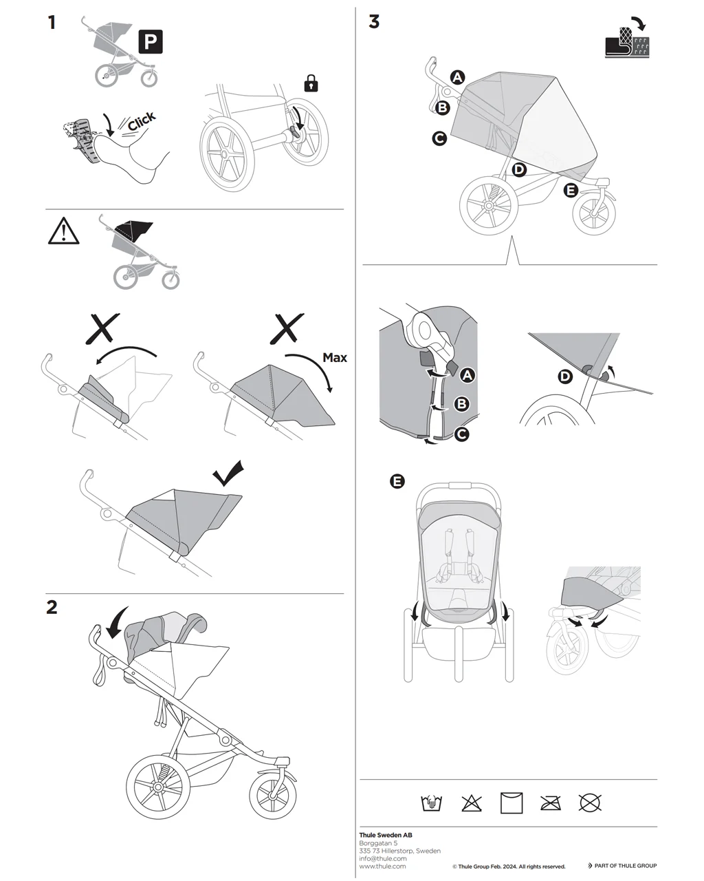 Thule Urban Glide 3 Double Rain Cover - Image 2
