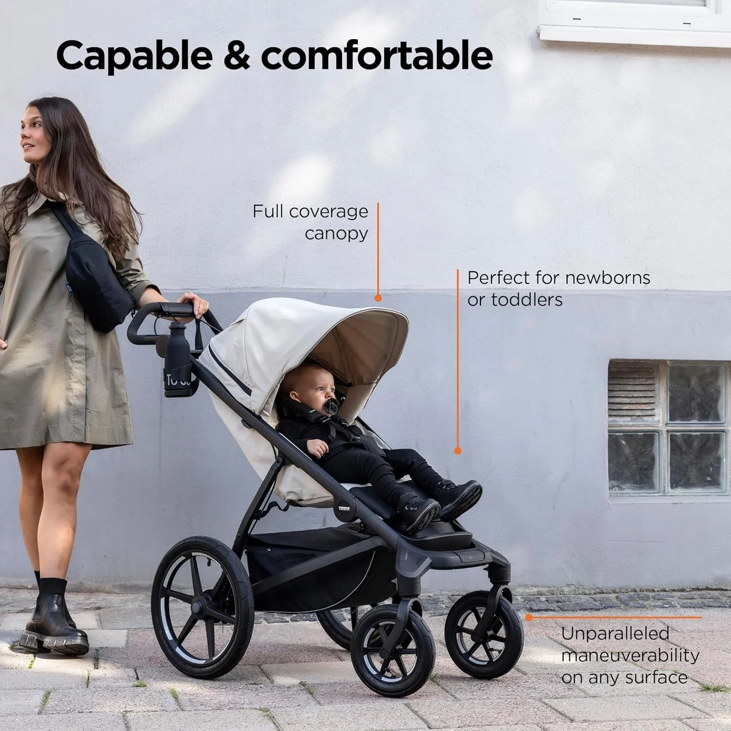 Thule Urban Glide 4-Wheel All-Terrain Single Stroller - Image 5